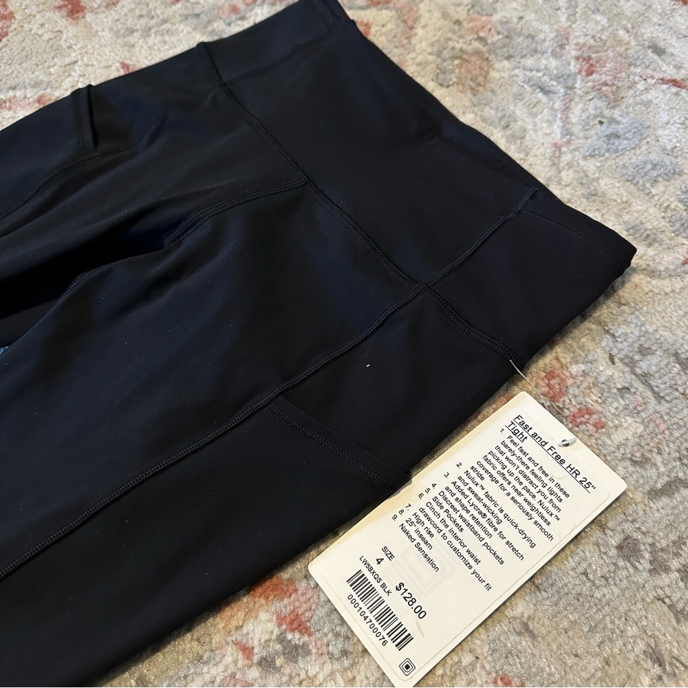 NWT Lululemon Fast and Free High Rise 25” Tight
